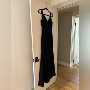 NEW WITH TAGS Vera Wang White David's Bridal Black Crepe Gown